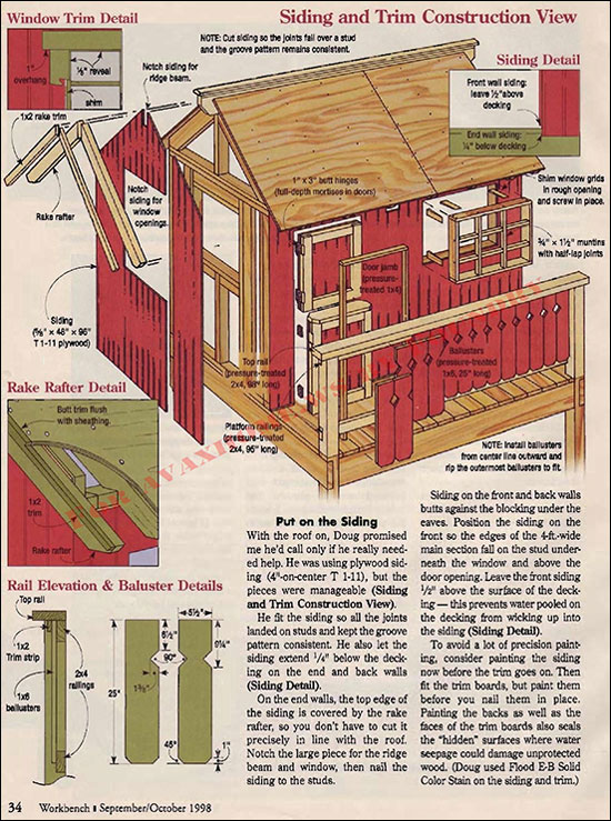 دانلود طرح خانه چوبی کودکان