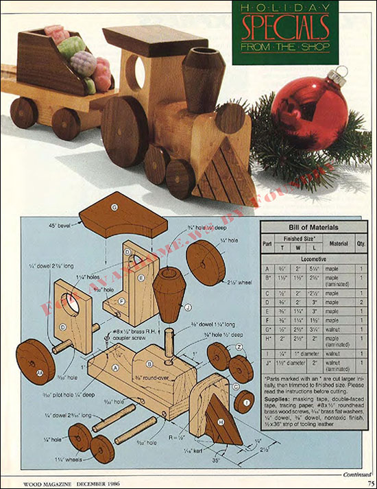 نقشه ساخت قطار چوبی بازی
