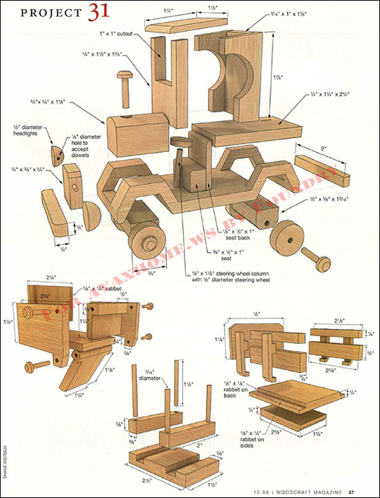 طرح ساخت جیپ و ماشین چوبی
