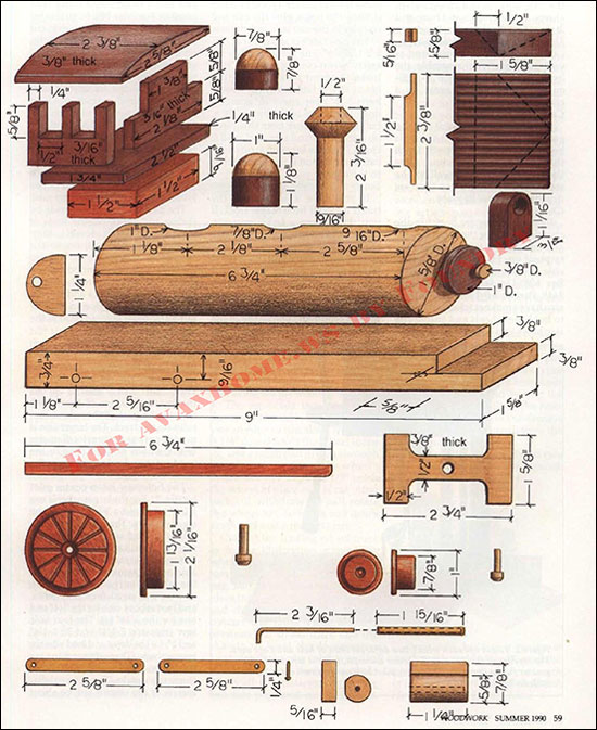 نقشه ساخت قطار چوبی