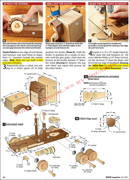 نقشه ساخت ماشین چوبی